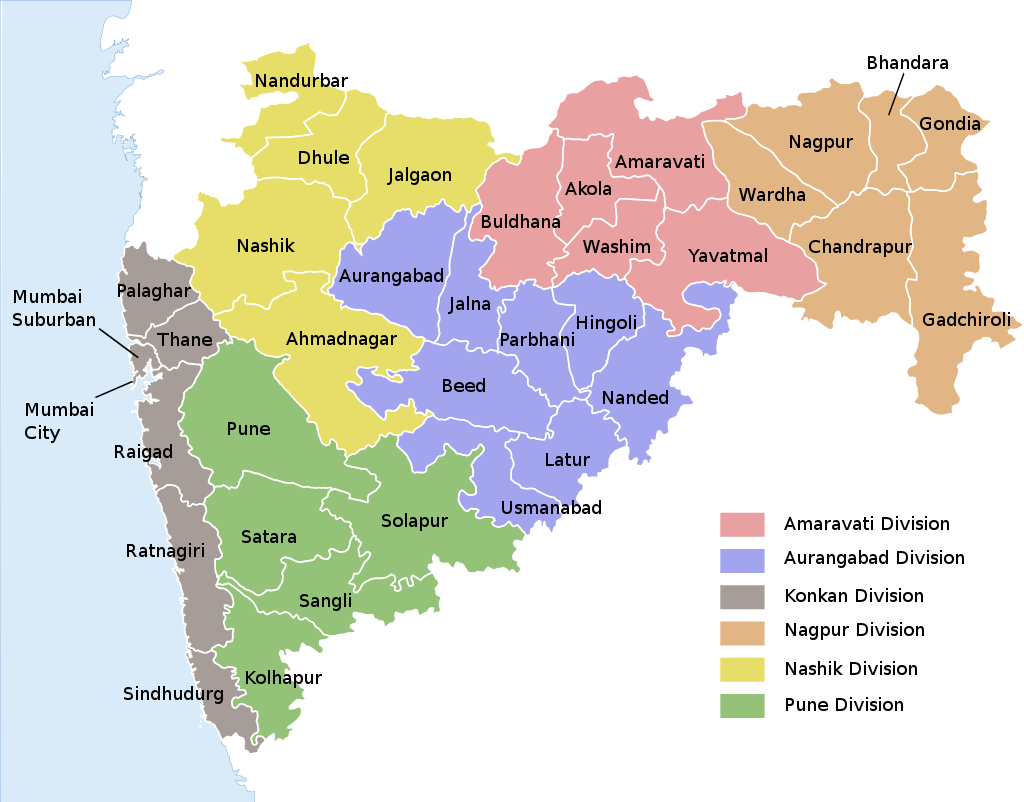 District Map of Maharashtra