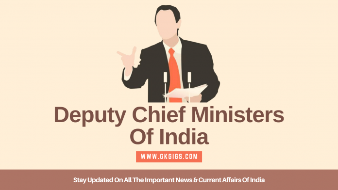 Current Deputy Chief Ministers Of India