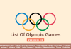 List Of Olympic Games