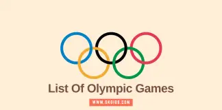 List Of Olympic Games