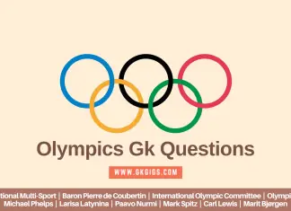 Olympics Gk Questions