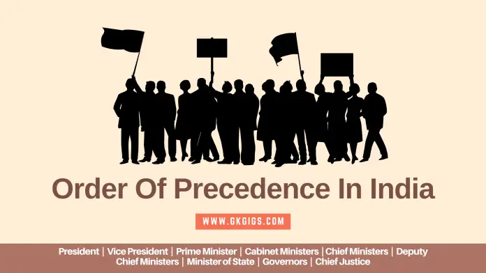  Order Of Precedence In India With PDF 2023 Updated GkGigs