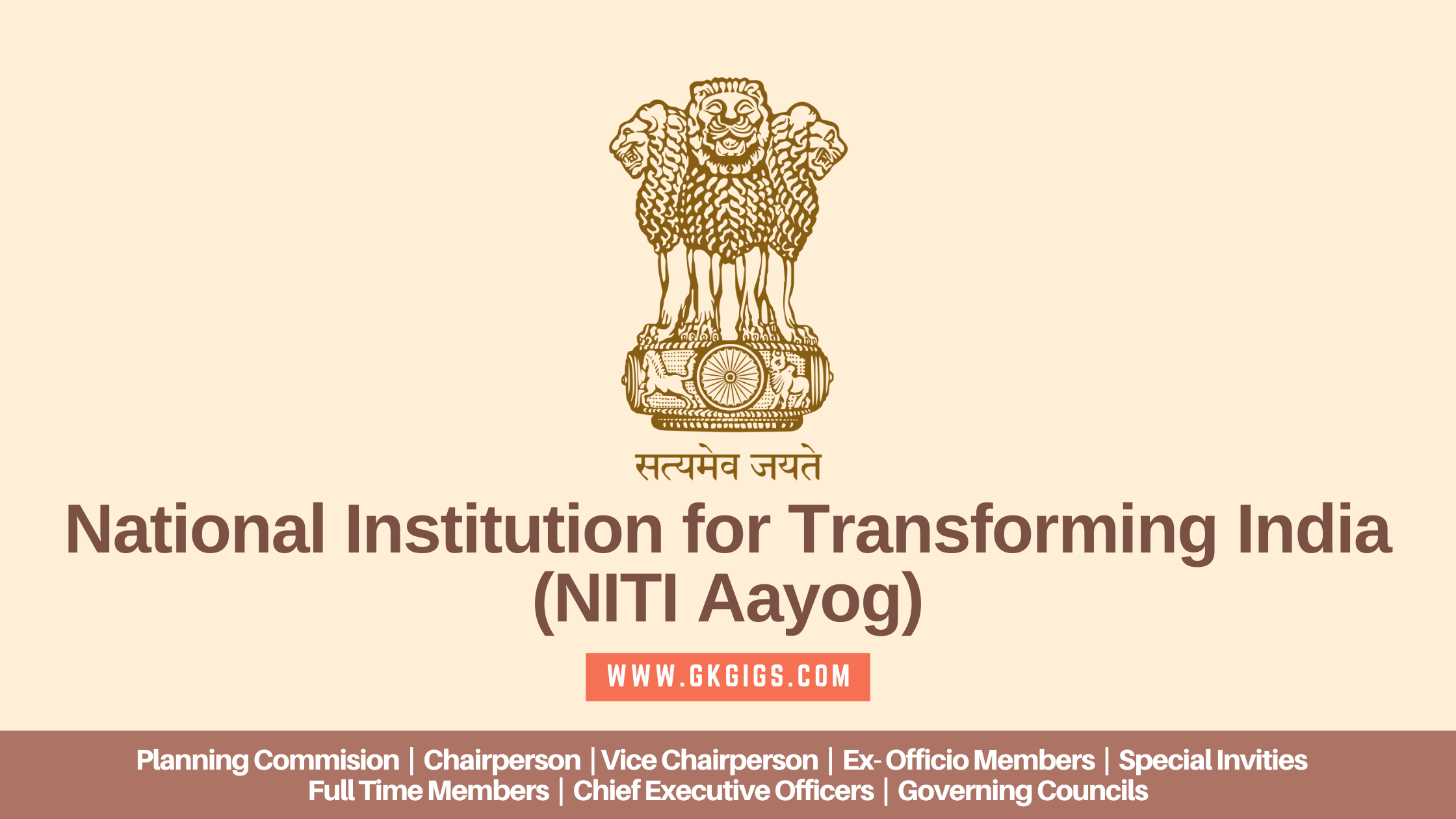 All You Need To Know About NITI Aayog (2023 Updated) GkGigs
