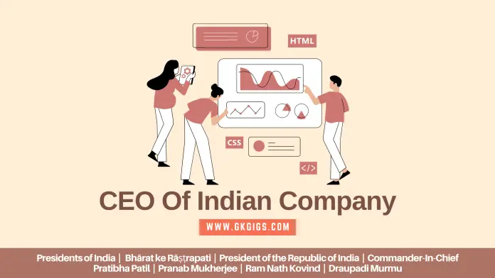Indian Companies And Their CEO