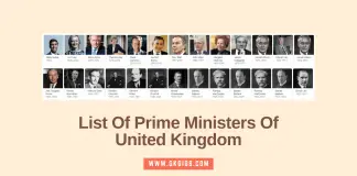 List Of Prime Ministers Of UK