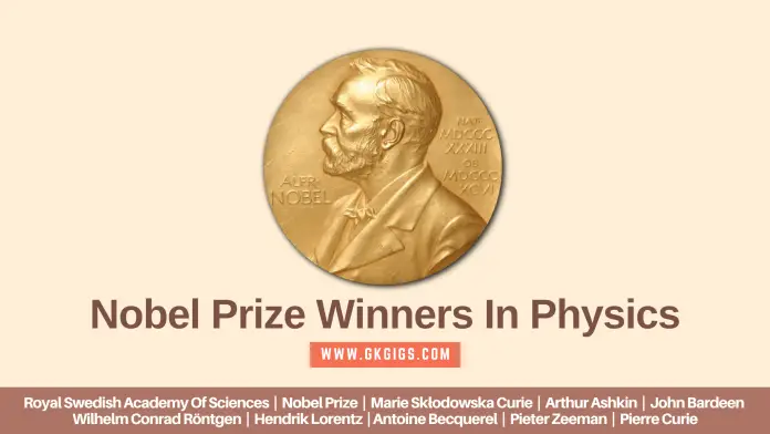 Nobel Prize Winners In Physics