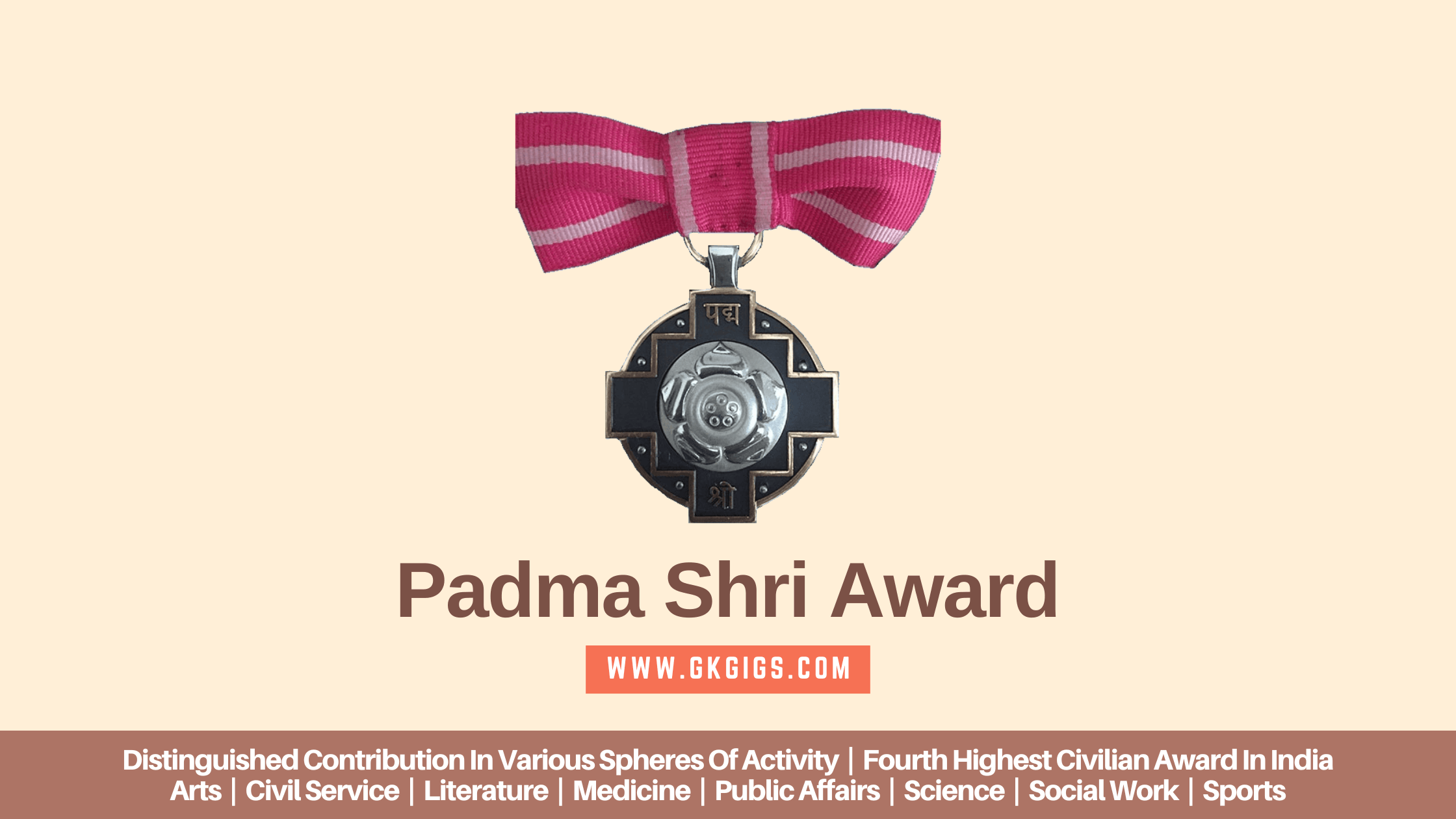 List Of Padma Shri Award Recipients (19542023) GkGigs