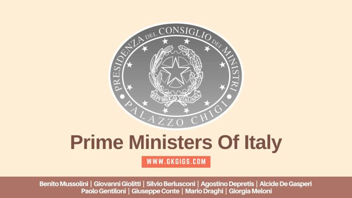 Prime Minister Italy