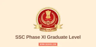 SSC Phase XI Graduate Level